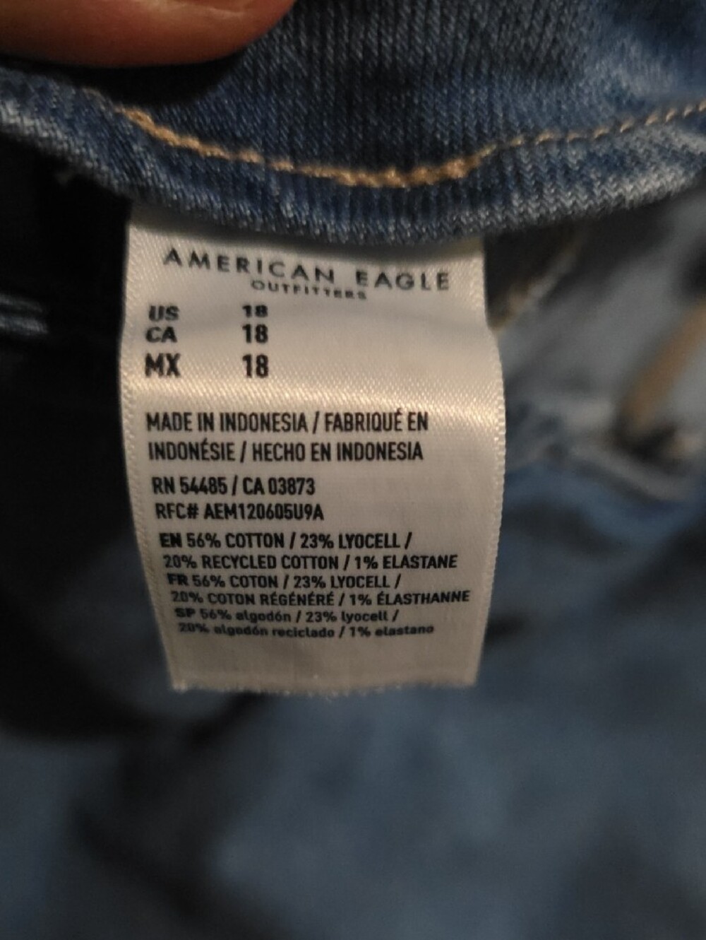 American Eagle Outfitters Blue Denim Mini Skirt - Picture 9 of 10